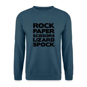 RockPaper - Unisex Pullover - Indigoblau - Vorne