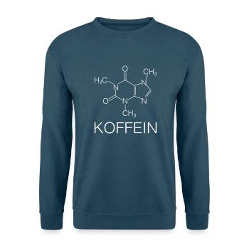 Koffein - Unisex Pullover - Indigoblau - Vorne