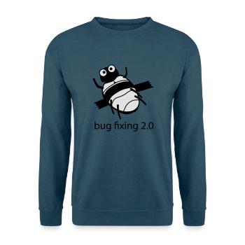 bug fixing 2.0 - Unisex Pullover - Indigoblau - Vorne