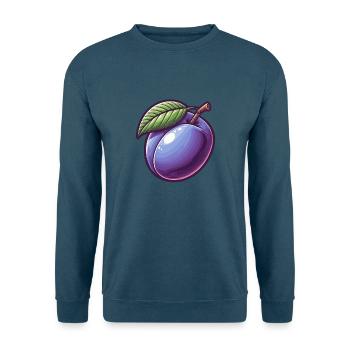 Lila Pflaume - Unisex Pullover - Indigoblau - Vorne