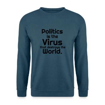 Politics - Unisex Pullover - Indigoblau - Vorne
