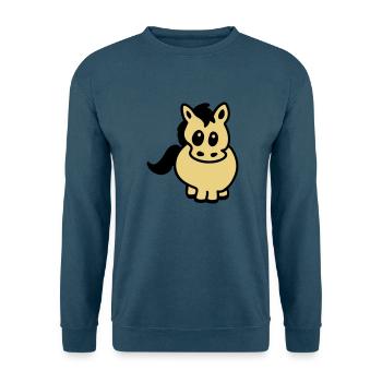 Dickes Pony - Unisex Pullover - Indigoblau - Vorne