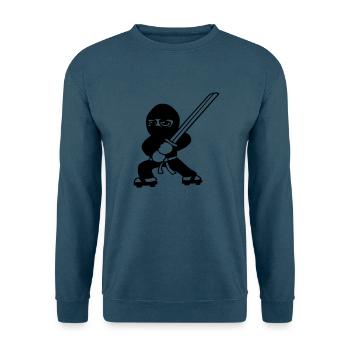 ninja katana - Unisex Pullover - Indigoblau - Vorne