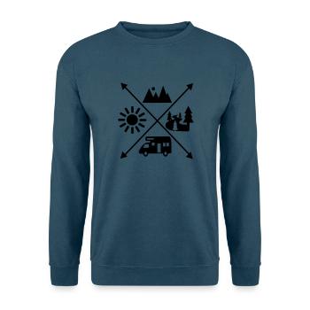 Wohnmobil - Unisex Pullover - Indigoblau - Vorne