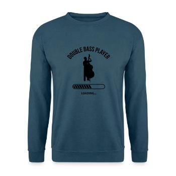 Double Bass Player - Unisex Pullover - Indigoblau - Vorne