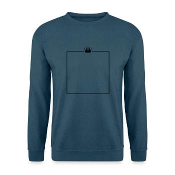 rahmen krone - Unisex Pullover - Indigoblau - Vorne
