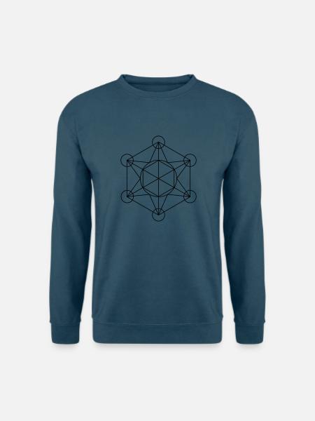Metatrons Würfel - Unisex Pullover - Indigoblau