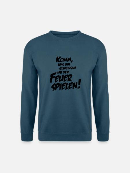 Mit dem Feuer spielen - Unisex Pullover - Indigoblau