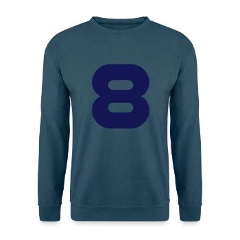 Acht 8 - Unisex Pullover - Indigoblau - Vorne
