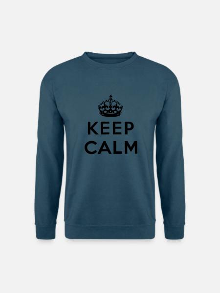 Keep Calm - Unisex Pullover - Indigoblau