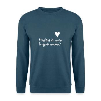 Taufpate - Unisex Pullover - Indigoblau - Vorne