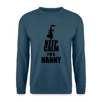 Keep calm I'm nanny - Unisex Pullover - Indigoblau - Vorne