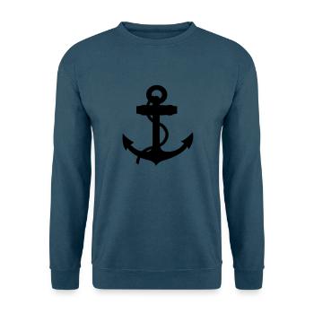 boat anchor - Unisex Pullover - Indigoblau - Vorne