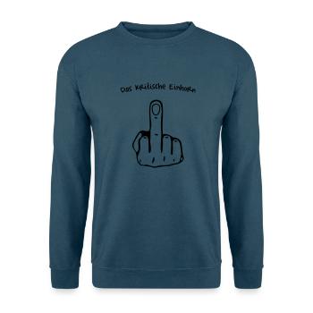 Kritische Einhorn - Unisex Pullover - Indigoblau - Vorne