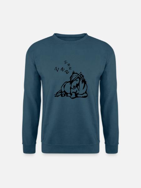 ZZZ Schlafendes Pferd - Unisex Pullover - Indigoblau