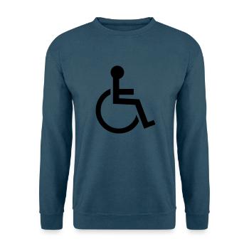 rollstuhl - Unisex Pullover - Indigoblau - Vorne
