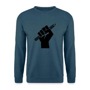 Pressefreiheit - Unisex Pullover - Indigoblau - Vorne