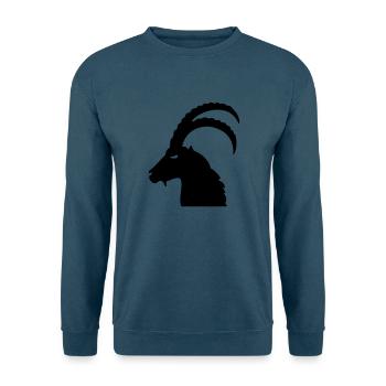 Steinbock - Unisex Pullover - Indigoblau - Vorne