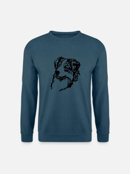 Australian Shepherd Kopf - Unisex Pullover - Indigoblau