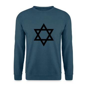 davidstern - Unisex Pullover - Indigoblau - Vorne