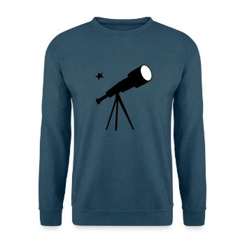 Teleskop - Unisex Pullover - Indigoblau - Vorne