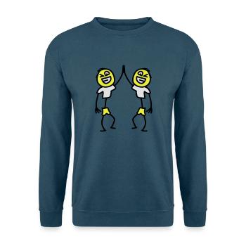 Two Friends - Unisex Pullover - Indigoblau - Vorne