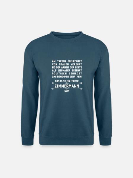 zimmermann - Unisex Pullover - Indigoblau