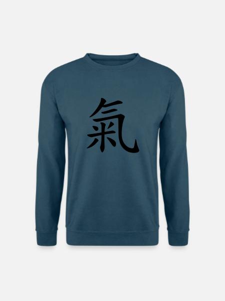 Qi Leben Freude - Unisex Pullover - Indigoblau