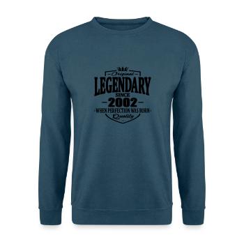 Legendär seit 2002 - Unisex Pullover - Indigoblau - Vorne