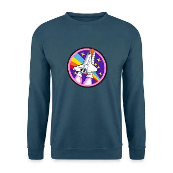 Rakete - Unisex Pullover - Indigoblau - Vorne