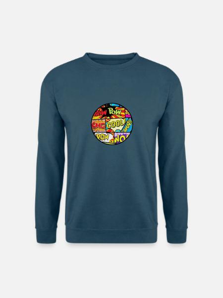 Comic-Stil - Unisex Pullover - Indigoblau