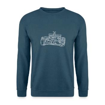 Rennwagen - Unisex Pullover - Indigoblau - Vorne
