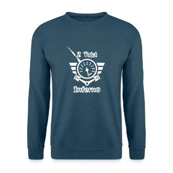 2Takt Inferno Logo Weiß - Unisex Pullover - Indigoblau - Vorne
