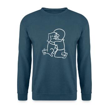 My dog is my best friend - Unisex Pullover - Indigoblau - Vorne