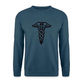 Stick hermes medizin arzt krankenhaus caduceus - Unisex Pullover - Indigoblau - Vorne