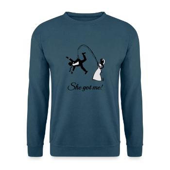 She Got Me! (Groom / Stag Party / Bachelor Party) - Unisex Pullover - Indigoblau - Vorne