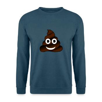 Scheisse Scheisshaufen Lachgesicht Geschenkidee - Unisex Pullover - Indigoblau - Vorne