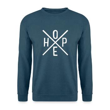 Hoffnung - Unisex Pullover - Indigoblau - Vorne