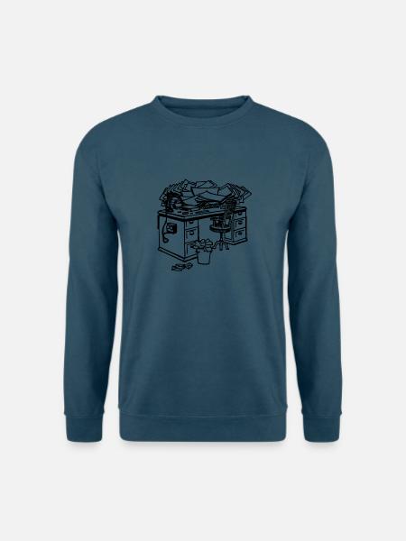 Schreibtisch - Unisex Pullover - Indigoblau