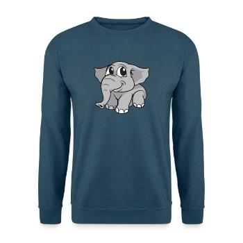 Elephant Elefant - Unisex Pullover - Indigoblau - Vorne