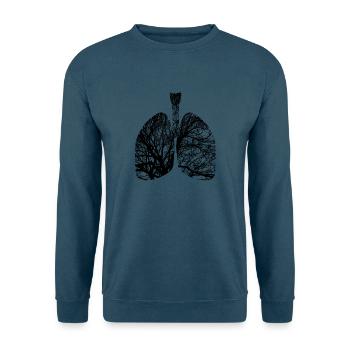 Natur Lunge Baum - Unisex Pullover - Indigoblau - Vorne