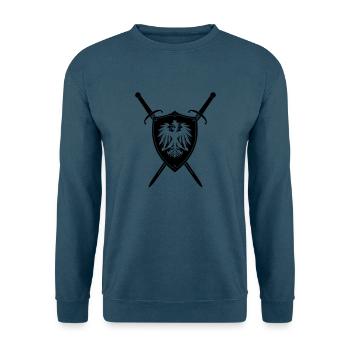 Adler Schild Schwert - Unisex Pullover - Indigoblau - Vorne
