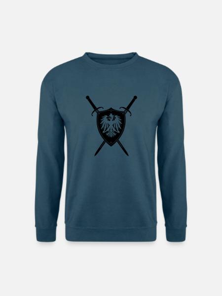 Adler Schild Schwert - Unisex Pullover - Indigoblau
