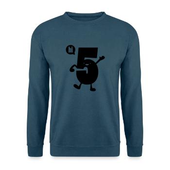 high 5 - Unisex Pullover - Indigoblau - Vorne