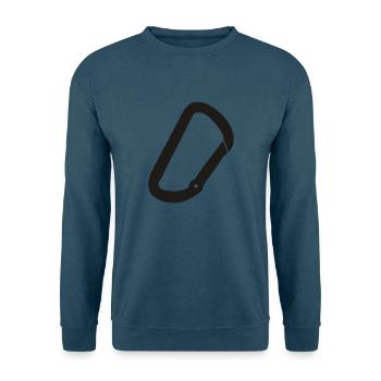 karabiner klettern - Unisex Pullover - Indigoblau - Vorne