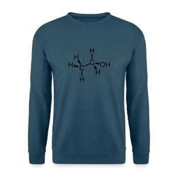 Alkohol - Unisex Pullover - Indigoblau - Vorne