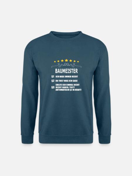 BAUMEISTER - Unisex Pullover - Indigoblau