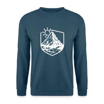 Berge Gipfel - Unisex Pullover - Indigoblau - Vorne