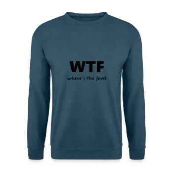 WTF Food - Unisex Pullover - Indigoblau - Vorne