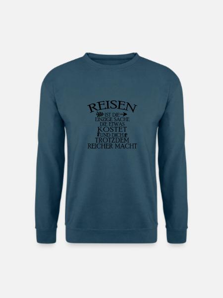Auf Reisen Gehen Weltreise Reise Geschenk Hobby - Unisex Pullover - Indigoblau